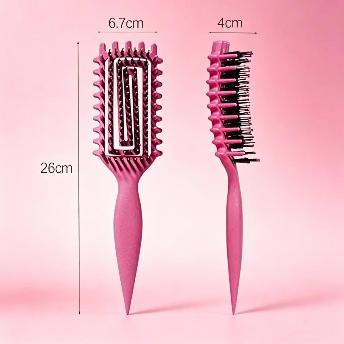 Defined Curl & Volume Styling Hair Brush 3-Side Clumping & Detangling Brush