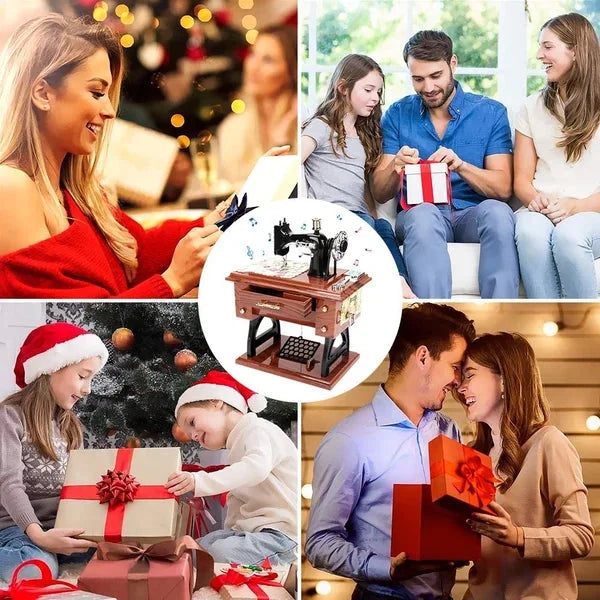 Mother's Day Mini Sewing Machine Music Box