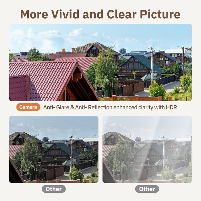Crystal-clear security 2K camera Color Night Vision 24/7 Recording & Smart Alerts Easy Install!