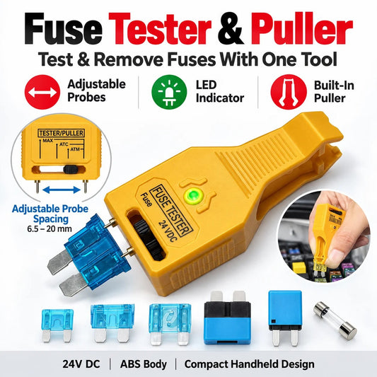 Automotive Fuse Tester Quickly Check Fuses & Find Electrical Problems with Ease!