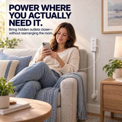 Rotating Wall Outlet Extender Bring Hidden Outlets Within Easy Reach