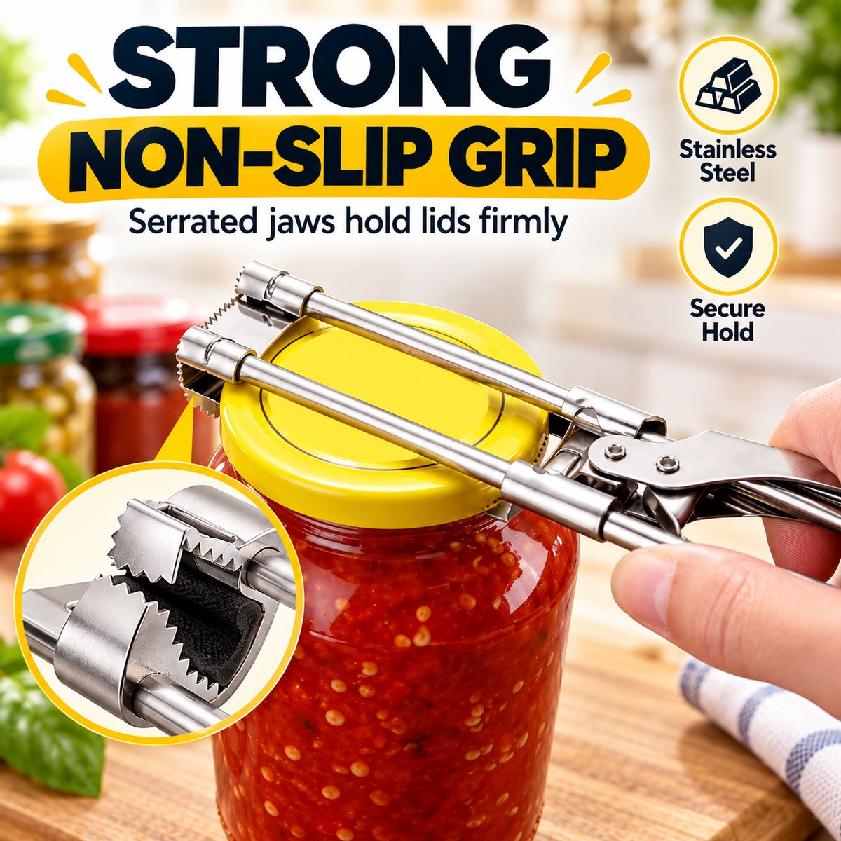 Adjustable Stainless Steel Can Opener