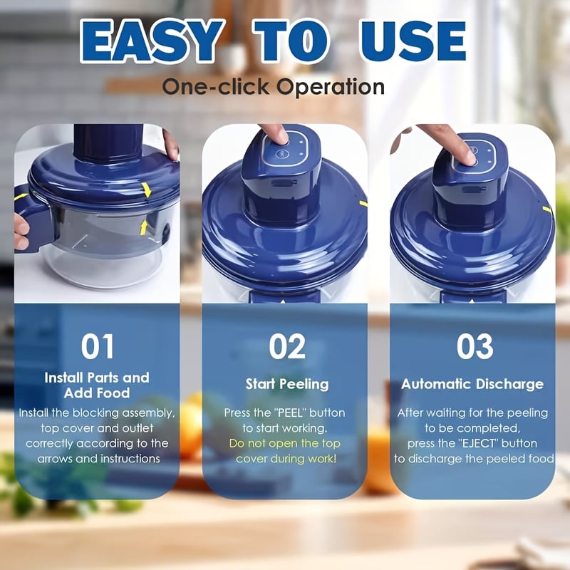 Universal Automatic Peeler | The Smart Kitchen Gadget That Peels Fruits & More In Seconds