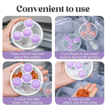 3 Counts Washing Machine Filter Bag