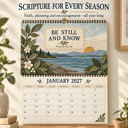 2027 Psalms Wall Calendar | Monthly Scripture & Christian Artwork