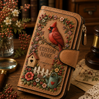 Personalized Garden Embossed Wallet - Perfect Gift For Her