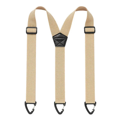 Heavy-Duty Men s Suspenders with Hook Clips Adjustable X/Y-Back Work Suspenders