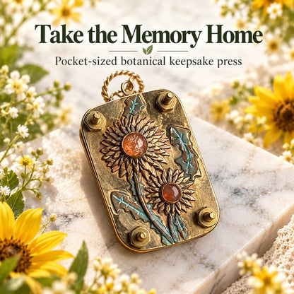 Mini Portable Flower Press | Pocket-Sized Botanical Press for Small Blooms, Petals & Keepsake Crafts