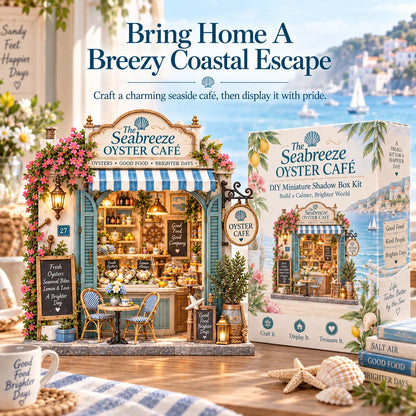 The Seabreeze Oyster Caf -DIY 3D Miniature Coastal Caf Kit