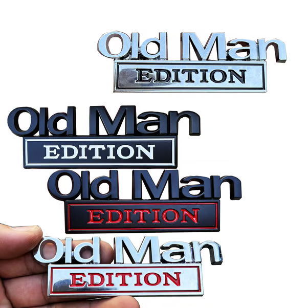 Year - Old Man Edition Car Emblem