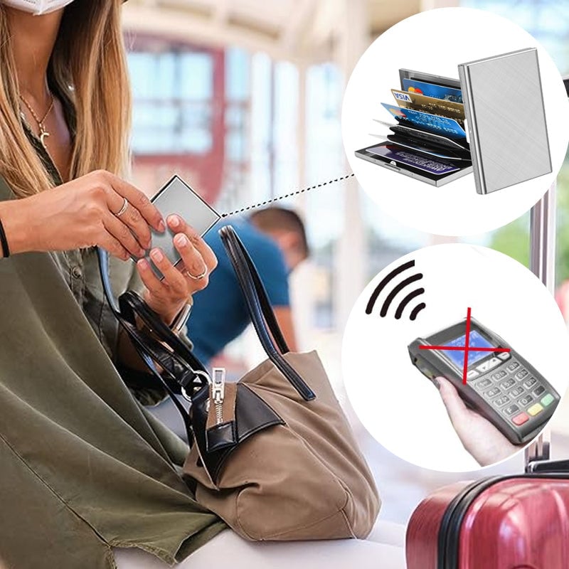 Stainless Steel RFID-Blocking Card Holder