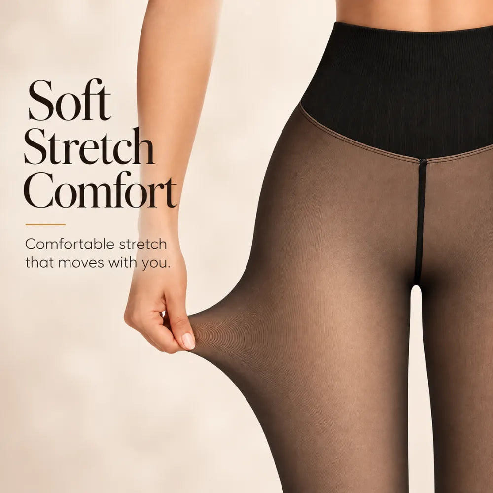 Fleece Lined Sheer Tights