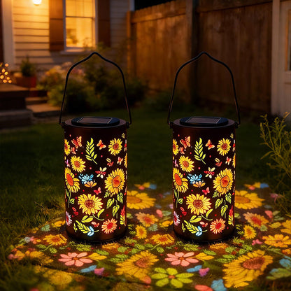 Sunflower Solar Garden Lantern