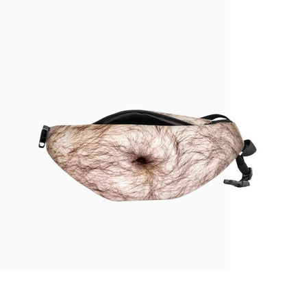 Funny Belly Bag Realistic Big Belly Novelty Waist Bag