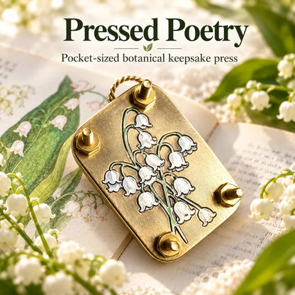 Mini Portable Flower Press | Pocket-Sized Botanical Press for Small Blooms, Petals & Keepsake Crafts