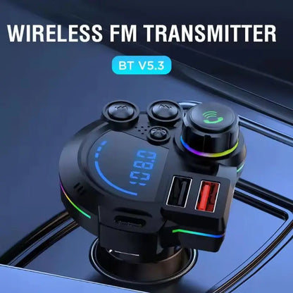 30W Type-C Car Charger & Bluetooth 5.3 FM Transmitter