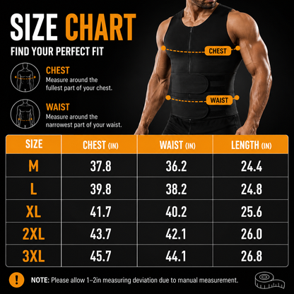 Men's Sweat Sauna Shaper Vest