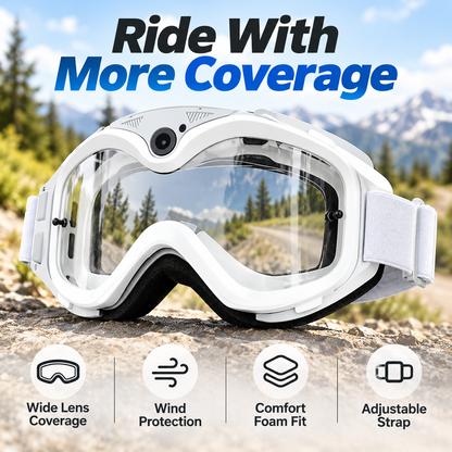 Wide-View Cycling Goggles Wind & Dust Protection for Outdoor Riding