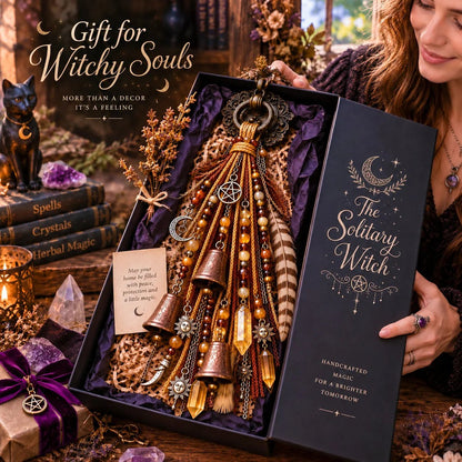 Witchy Door Charm | Bells, Crystals & Celestial Hanging Decor