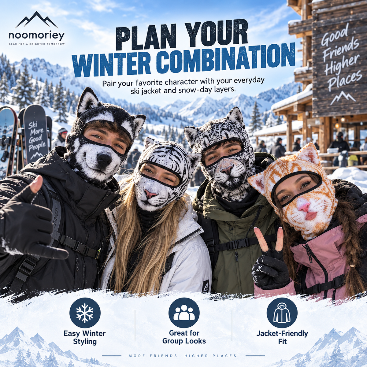 Snow Crew Animal-Style Winter Balaclava