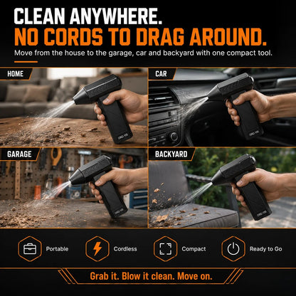 Cordless Turbo Air Duster for Cars, Garages & Workspaces