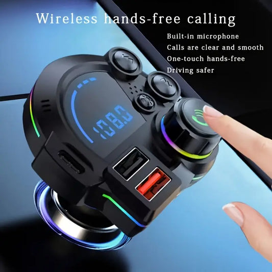 30W Type-C Car Charger & Bluetooth 5.3 FM Transmitter