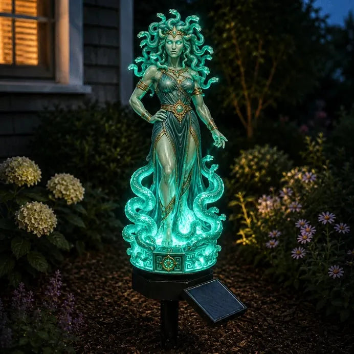 Myth-Themed Solar Garden Stake Light
