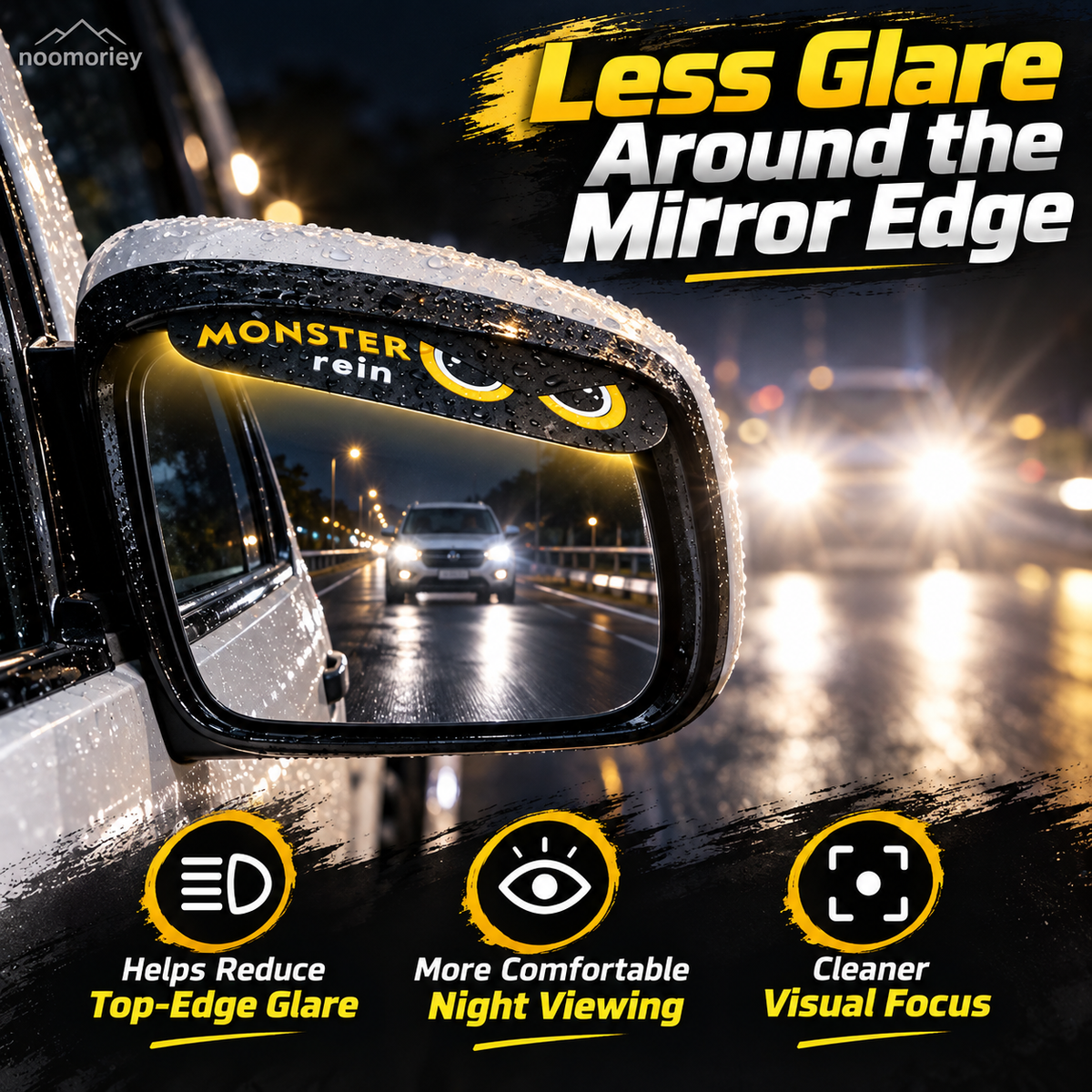 🌧️ Defender 110 Side Mirror Rain Visors – 2PCS Weather Guard Set