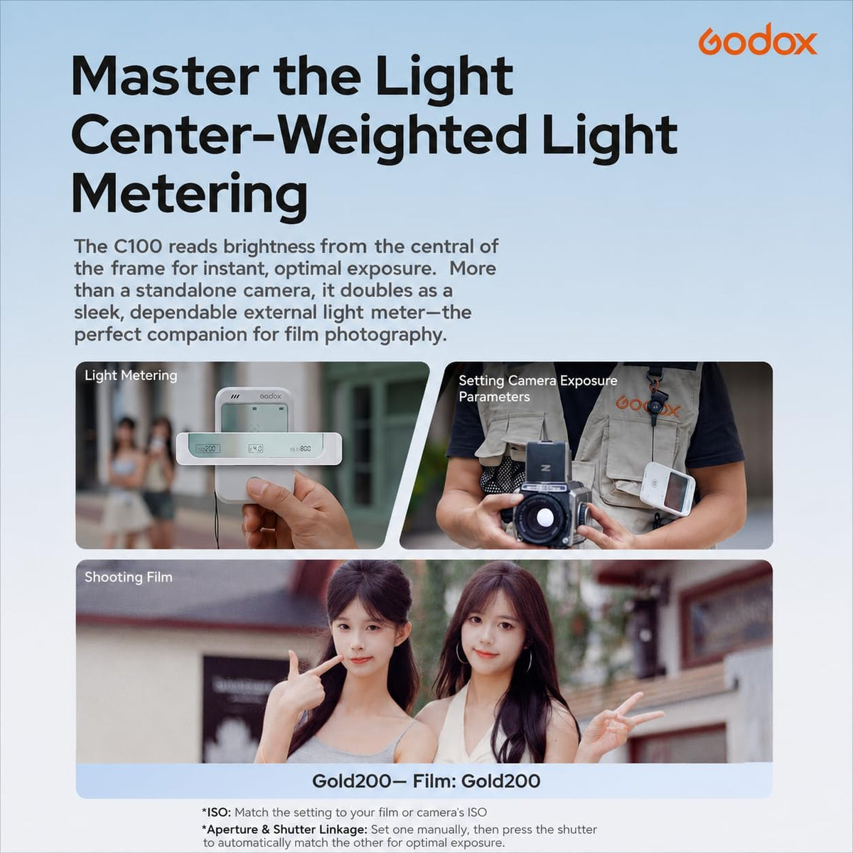 Godox C100 Transparent Viewfinder Camera See-Through Retro Style, Photography Props & Display