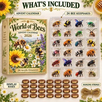 World of Bees 2026 Advent Calendar | 24 Unique Pollinator Keepsakes