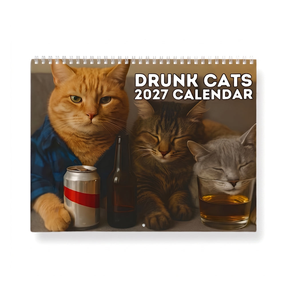 Drunk Cats 2027 Calendar