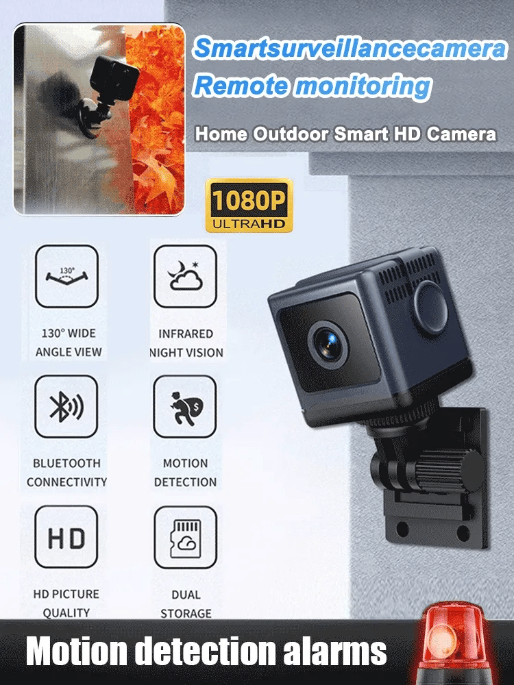 Smart WiFi Security Camera 1080P HD, Night Vision & Motion Detection