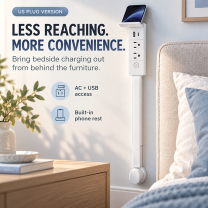 Rotating Wall Outlet Extender Bring Hidden Outlets Within Easy Reach