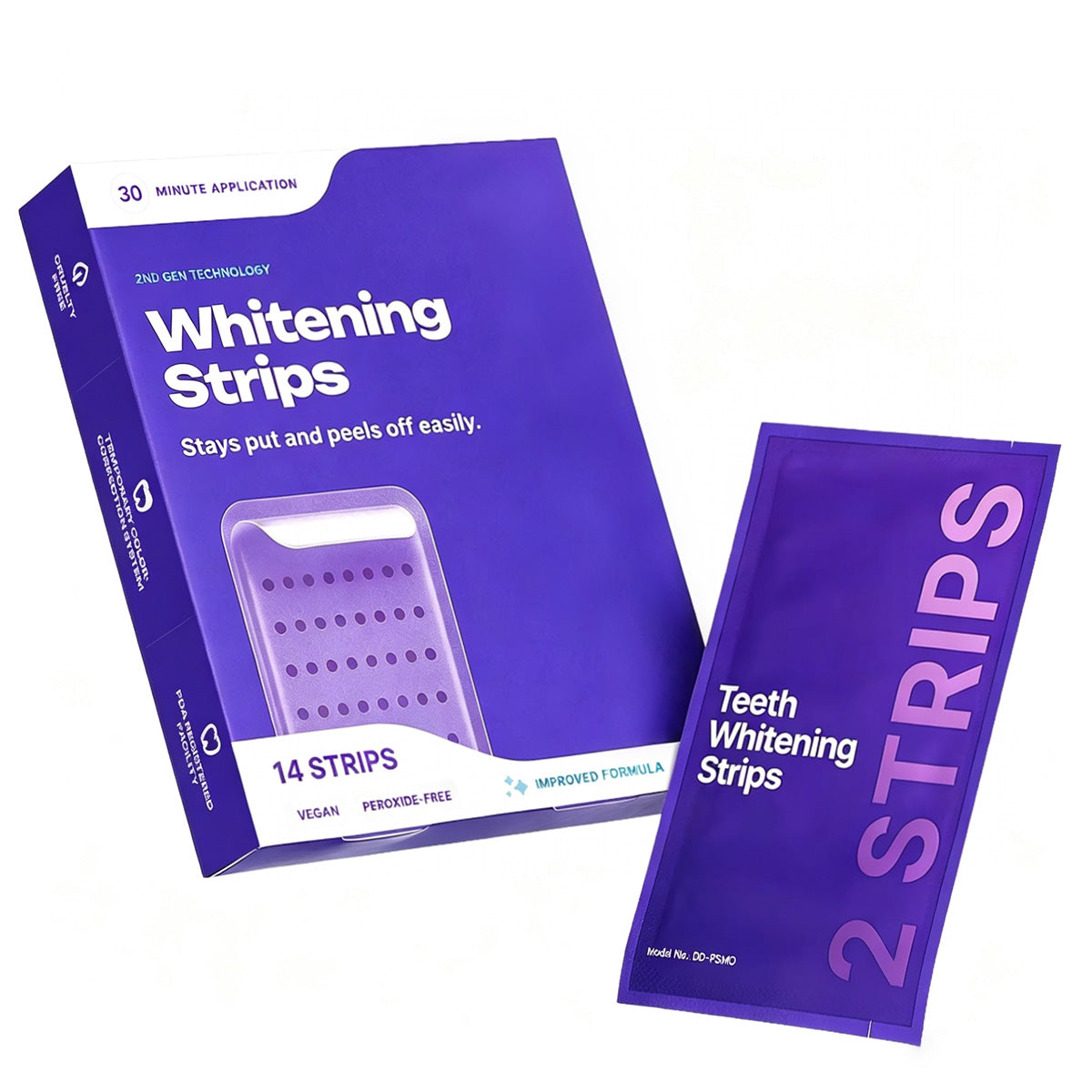 Purple Teeth Whitening Strips