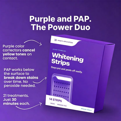 Purple Teeth Whitening Strips