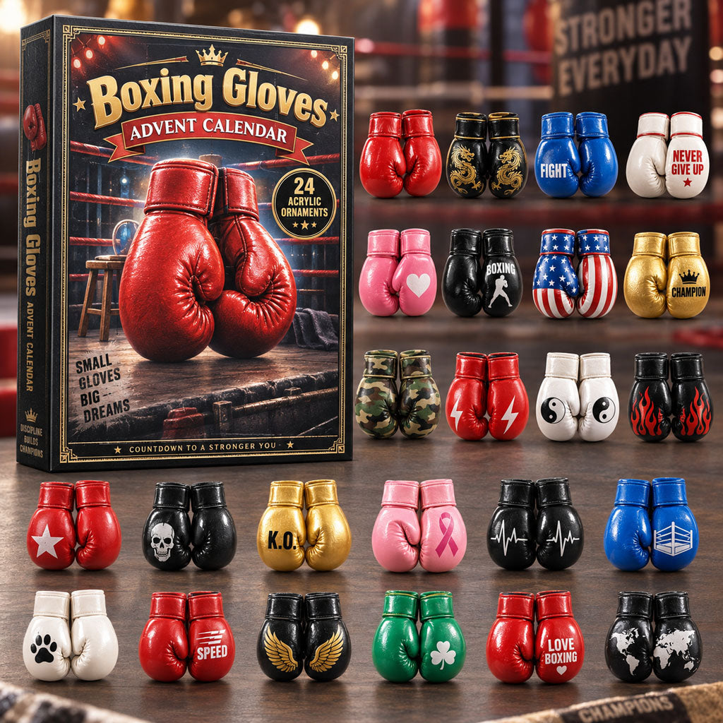 CHRISTMAS KICKOFF - Boxing Gloves Advent Calendar 2026 - 24-Day Festive Countdown