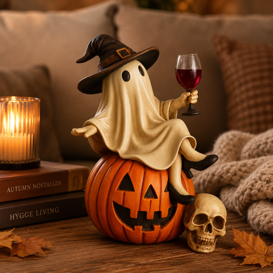 Ghost Wine Night Halloween Decor
