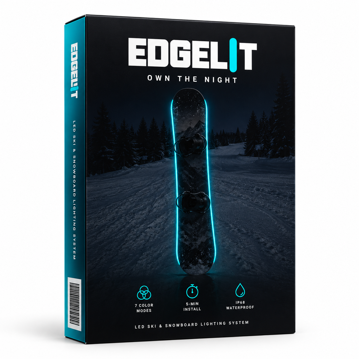 LED Snowboard Light System | 7 Colors, IP68 Waterproof, 5-Min Install