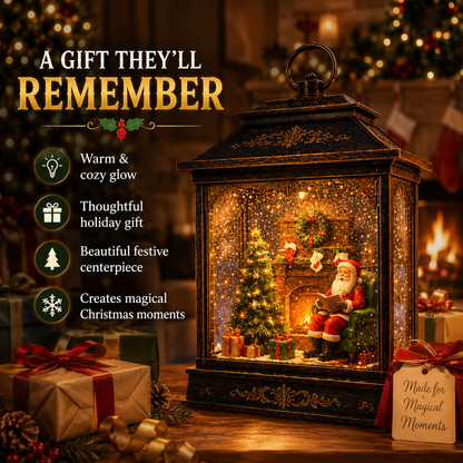 Santa s Magical Fireplace Lantern- Bring the Magic of Christmas Home
