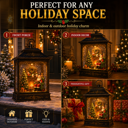 Santa s Magical Fireplace Lantern- Bring the Magic of Christmas Home