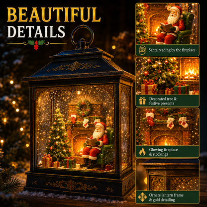 Santa s Magical Fireplace Lantern- Bring the Magic of Christmas Home
