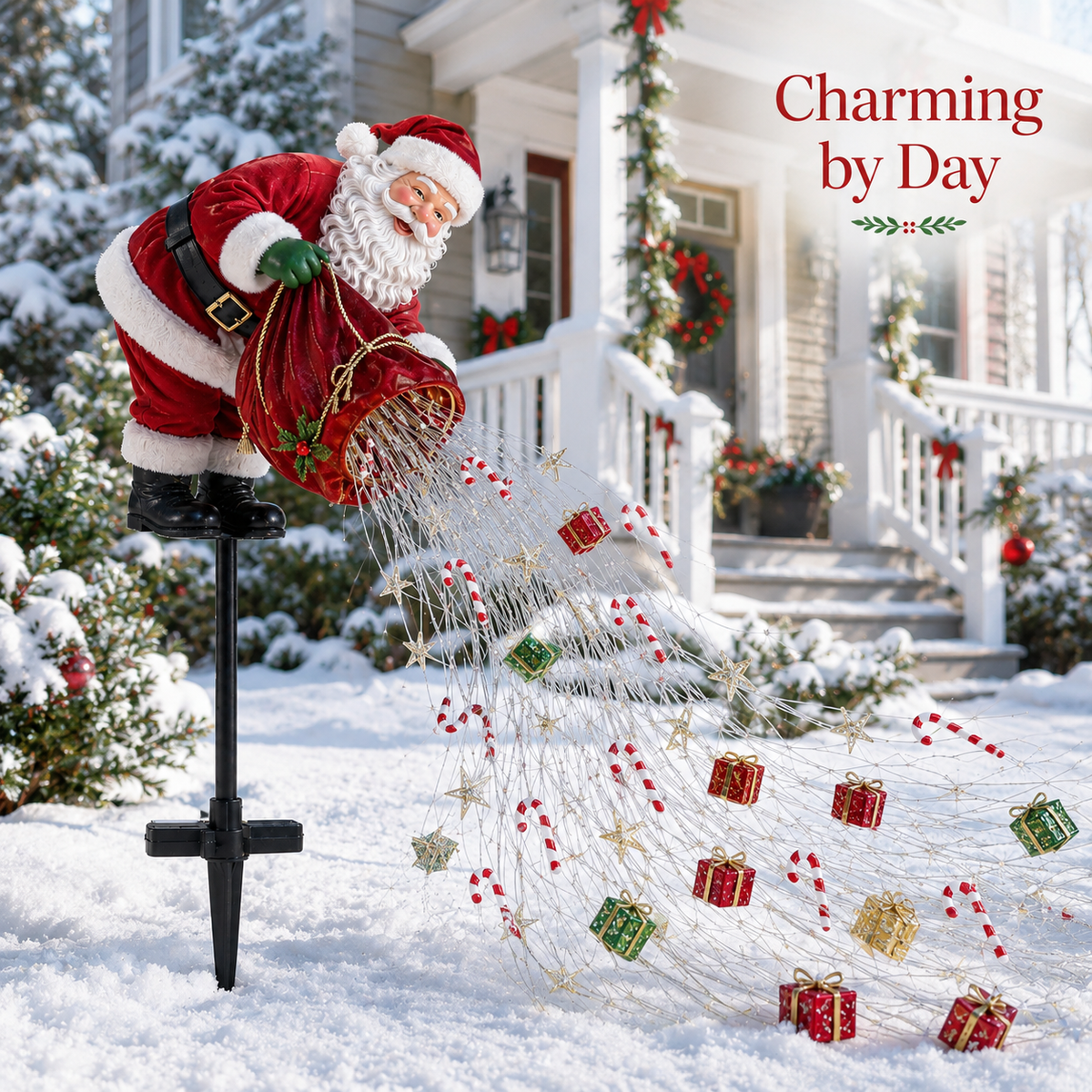 Christmas Early Santa s Magic Pour Flowing LED Christmas Garden Light