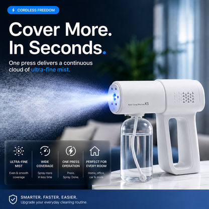 Cordless Nano Mist Sprayer with UV Light