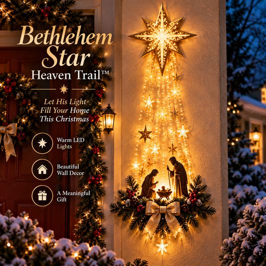 Nativity Wall Light Warm Golden Glow for a Meaningful Christmas