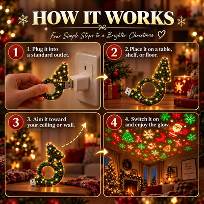 Arrival | 1 Best-Seller Christmas Ceiling Projector 6 Magical Light Effects for Instant Holiday Magic