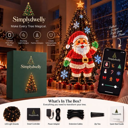 Smart Animated Christmas Tree Lights | App-Controlled LED Holiday Display