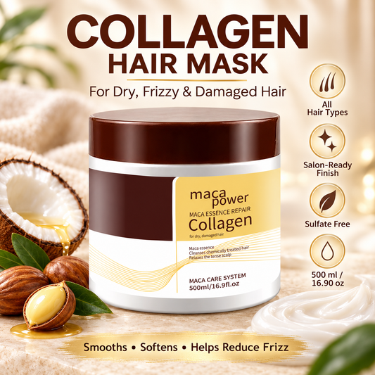 Collagen Hair Mask Repair for Dry, Frizzy & Damaged Hair