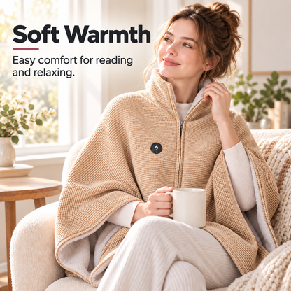 Wearable Heated Blanket Cozy Hands-Free Warmth