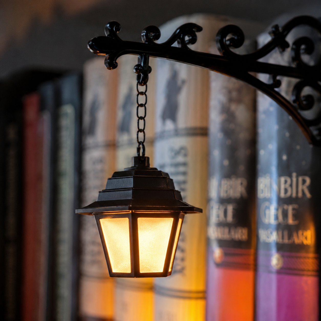 Bookshelf Lantern Night Light