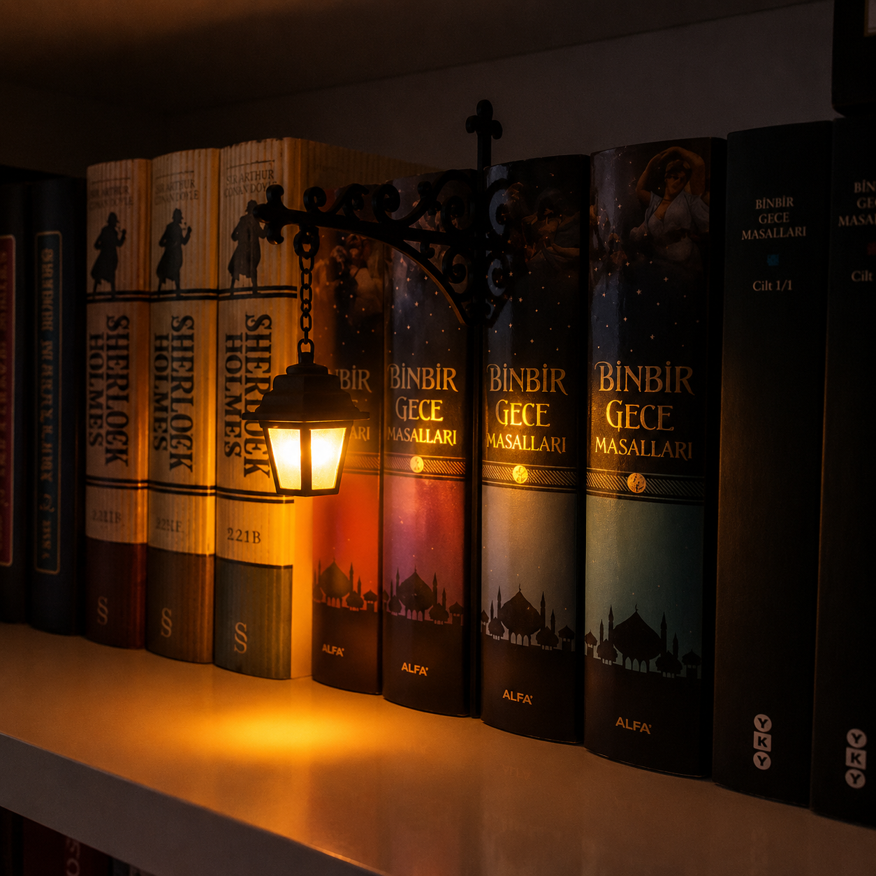 Bookshelf Lantern Night Light